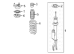 Diagram for Mercedes-Benz C63 AMG S E Performance Shock Absorber - 206-320-52-07-28