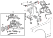 Diagram for Mercedes-Benz Battery Tray - 205-620-00-18