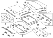 Diagram for Mercedes-Benz E450 Sunroof Motor - 223-900-57-36