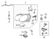 Diagram for Mercedes-Benz Headlight Bulb - 600000-000006