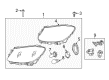 Diagram for Mercedes-Benz C350e Headlight Cover - 205-820-00-49