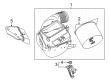 Diagram for Mercedes-Benz GLA45 AMG Air Duct - 139-090-77-00