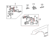 Diagram for Mercedes-Benz C32 AMG Battery Tray - 203-620-01-18