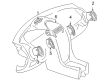 Diagram for Mercedes-Benz SLK280 Grille - 171-830-13-54-9116