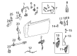 Diagram for Mercedes-Benz S400 Exterior Door Handle - 221-760-09-70-7370