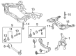 Diagram for Mercedes-Benz E350 Front Cross-Member - 204-628-10-57