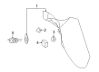 Diagram for Mercedes-Benz GLA250 Back Up Light - 156-906-21-58