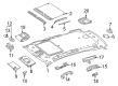 Diagram for Mercedes-Benz ML250 Sun Visor - 166-810-04-10-9H43
