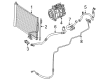 Diagram for Mercedes-Benz A/C Condenser - 171-500-00-54