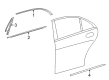 Diagram for Mercedes-Benz S550 Door Moldings - 222-690-08-80