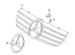 Diagram for Mercedes-Benz SL65 AMG Grille - 230-880-01-23