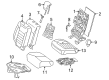 Diagram for Mercedes-Benz ML400 Seat Cushion - 166-920-04-50-64