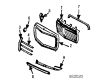 Diagram for Mercedes-Benz 300TD Emblem - 123-880-00-88