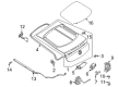 Diagram for Mercedes-Benz EQS 580 Liftgate Lift Support - 297-890-02-00