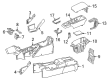Diagram for Mercedes-Benz G63 AMG Center Console - 463-680-15-10-9107