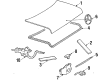 Diagram for Mercedes-Benz 500SEC Emblem - 126-758-01-58