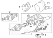 Diagram for Mercedes-Benz Windshield Wiper Switch - 205-900-74-51-9051