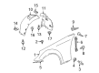 Diagram for Mercedes-Benz SLK280 Wheelhouse - 171-698-17-30