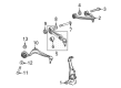 Diagram for Mercedes-Benz EQE SUV AMG Suspension Strut Rod - 297-330-88-01
