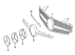 Diagram for Mercedes-Benz SL400 Grille - 231-888-02-60