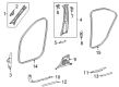Diagram for Mercedes-Benz S63 AMG E Performance Pillar Panels - 223-690-90-06-9051