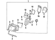 Diagram for Mercedes-Benz Headlight Bulb - 000000-008163-64