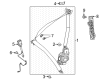 Diagram for Mercedes-Benz GLB250 Seat Belt - 247-860-87-03-9C94