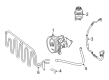 Diagram for Mercedes-Benz Power Steering Reservoir - 638-460-00-83