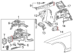 Diagram for Mercedes-Benz E450 Battery Tray - 213-620-00-18