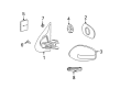 Diagram for Mercedes-Benz E320 Mirror Actuator - 203-820-24-42