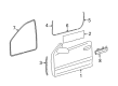 Diagram for Mercedes-Benz CLK500 Door Seal - 209-727-05-35