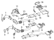 Diagram for Mercedes-Benz S63 AMG Catalytic Converter - 222-490-03-19