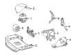 Diagram for Mercedes-Benz S550 Engine Mount - 222-240-33-18