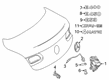Diagram for Mercedes-Benz E53 AMG Emblem - 099-810-85-00-5890
