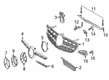 Diagram for Mercedes-Benz GLC63 AMG Grille - 253-888-57-00