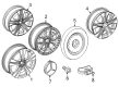Diagram for Mercedes-Benz EQB 250+ Alloy Wheels - 243-401-05-00-64-7X23