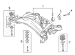 Diagram for Mercedes-Benz CLK55 AMG Crossmember Bushing - 129-351-19-42