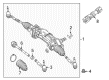 Diagram for Mercedes-Benz C300 Rack And Pinion - 205-460-33-03-80