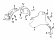 Diagram for Mercedes-Benz eSprinter Fender Splash Shield - 907-684-28-02
