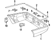 Diagram for Mercedes-Benz CL600 Bumper Cover - 140-880-52-71