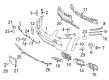 Diagram for Mercedes-Benz GL450 Bumper Cover - 164-885-04-38-9999