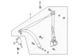 Diagram for Mercedes-Benz SLK32 AMG Seat Belt - 170-860-12-85