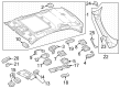 Diagram for Mercedes-Benz GLE450 Sun Visor - 167-810-52-00-9H43