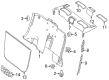 Diagram for Mercedes-Benz SLC300 Pillar Panels - 172-690-05-25-9051