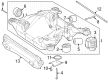 Diagram for Mercedes-Benz EQE SUV AMG Axle Beam Mount - 297-353-00-00