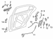 Diagram for Mercedes-Benz S450 Door Hinge - 222-730-83-03