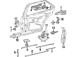 Diagram for Mercedes-Benz 600SEC Door Latch Assembly - 140-730-16-35