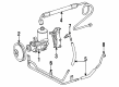 Diagram for Mercedes-Benz 560SEC Power Steering Hose - 126-460-20-24-64