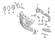 Diagram for Mercedes-Benz SLK250 Grille - 172-888-01-60
