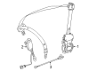 Diagram for Mercedes-Benz SLC43 AMG Seat Belt - 172-860-20-85-9C94